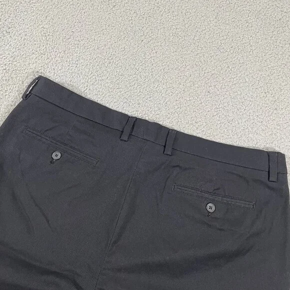 Old Navy Ultimate Straight Pants Men 38 Black Built in Flex Chinos - Picture 4 of 11